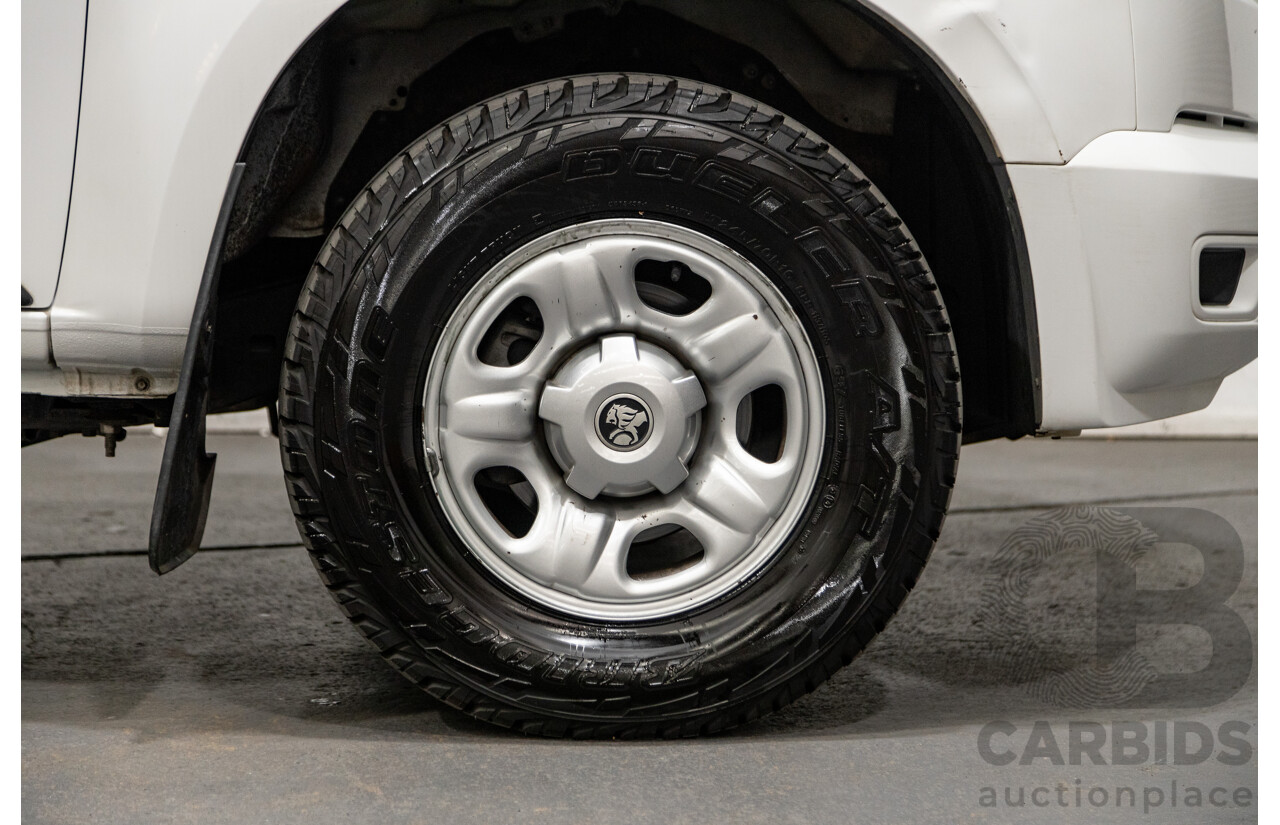 06/2012 Holden Colorado LX RG Auto Dual Cab 4x4 MY13 Summit White 4cyl 2.8L Turbo Diesel