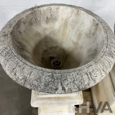 PAIR of Stone Urn Planters