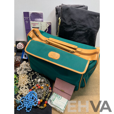 Vintage EMMA PAGE Jewellery , Vintage Razor Shaving Accessories in Case, Cuff Links and More