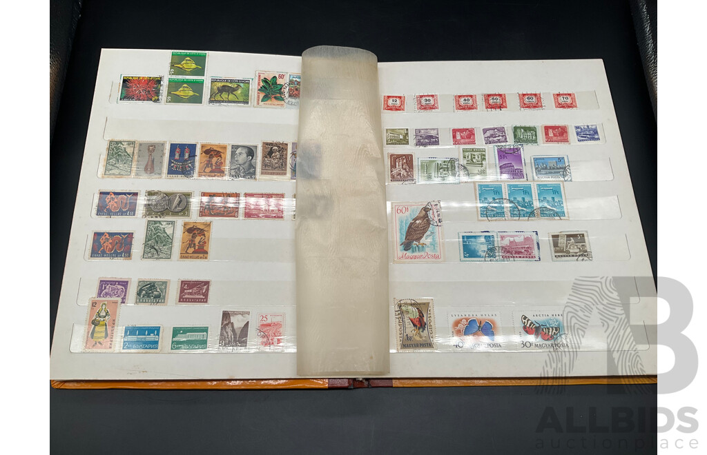 Collection of Vintage International Cancelled Stamps Including Argentina, Belgium, Canada, Czechoslovakia, Nederland and More