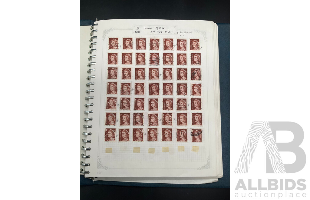 Album of Australian Mint and Cancelled Stamps - From 1960's - 1970's Including 1966 Brown Q.E. II, 1968 Mexico Games, 1974 Christmas and More