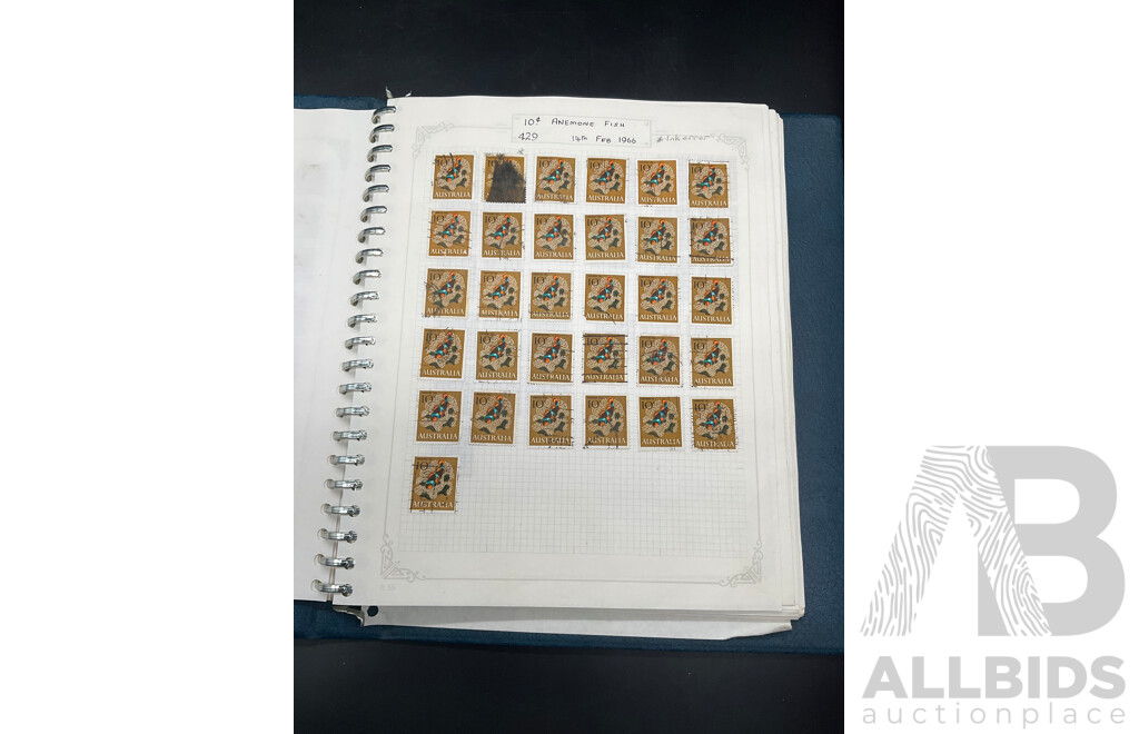 Album of Australian Mint and Cancelled Stamps - From 1960's - 1970's  Including 1966 Brown Q.E. II, 1968 Mexico Games, 1974 Christmas and More