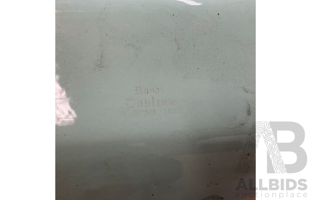 Vintage ROYAL DOULTON Green Basin