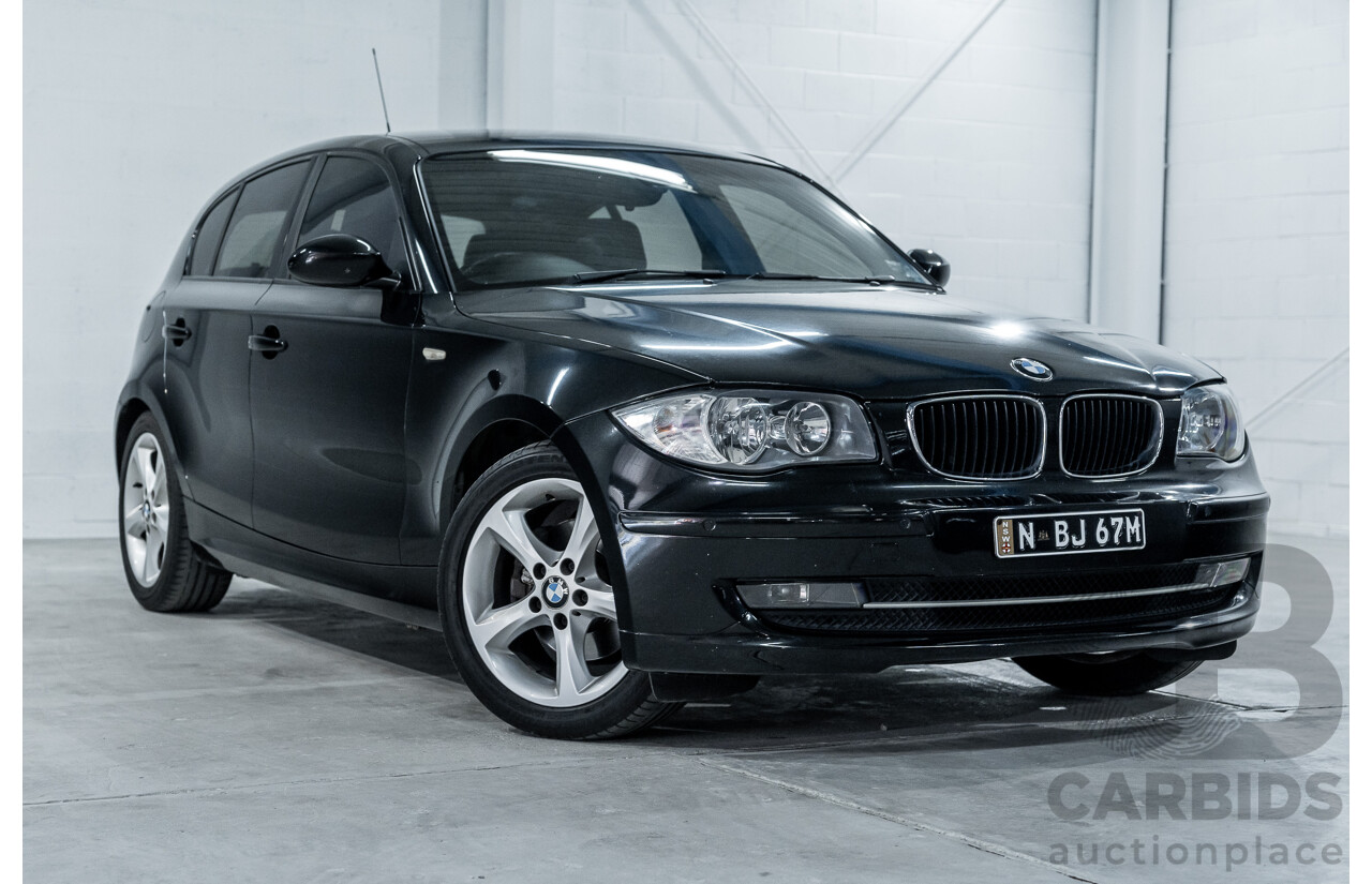 5/2009 BMW 120d E87 MY09 5d Hatchback Sapphire Black Metallic Turbo Diesel 2.0L