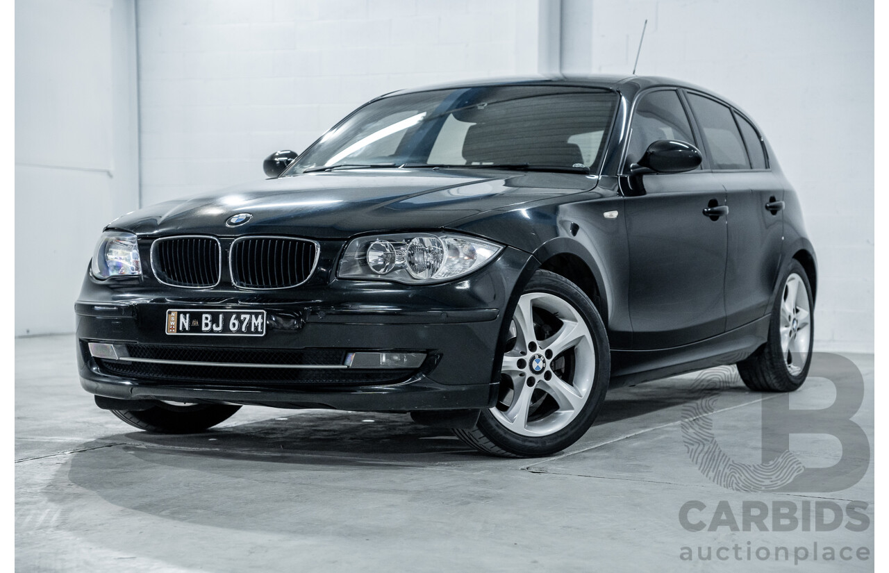 5/2009 BMW 120d E87 MY09 5d Hatchback Sapphire Black Metallic Turbo Diesel 2.0L