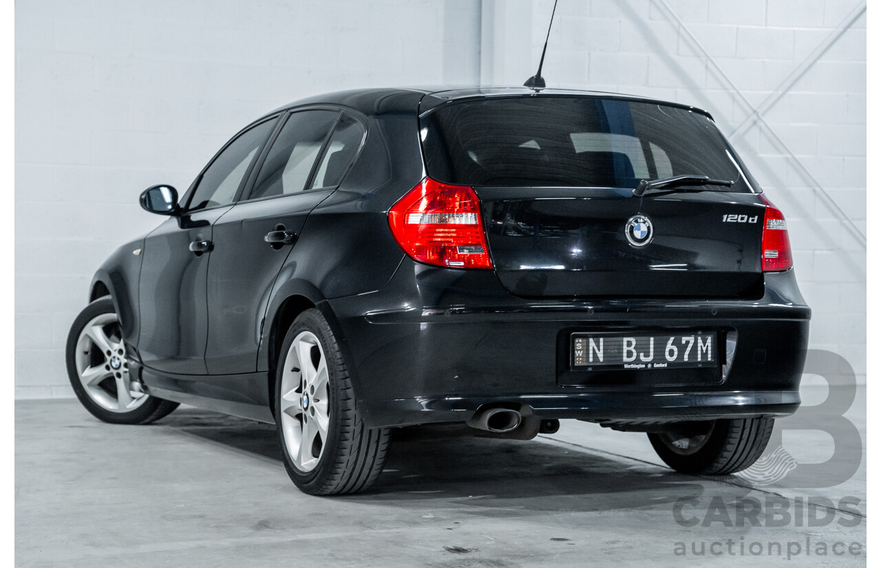 5/2009 BMW 120d E87 MY09 5d Hatchback Sapphire Black Metallic Turbo Diesel 2.0L