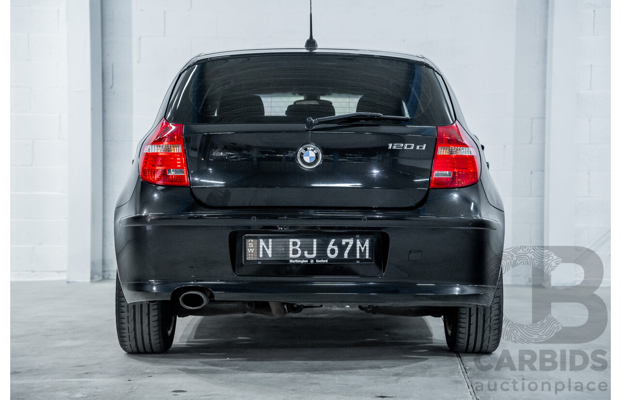 5/2009 BMW 120d E87 MY09 5d Hatchback Sapphire Black Metallic Turbo Diesel 2.0L