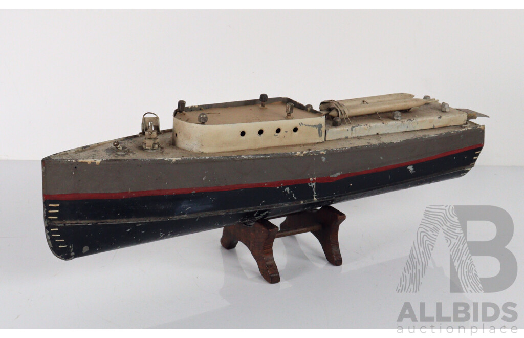 Bespoke Pressed Tim Electric Model Steam Ship