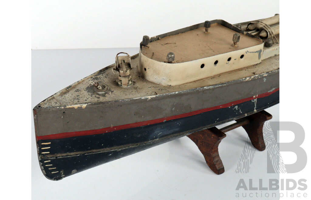 Bespoke Pressed Tim Electric Model Steam Ship