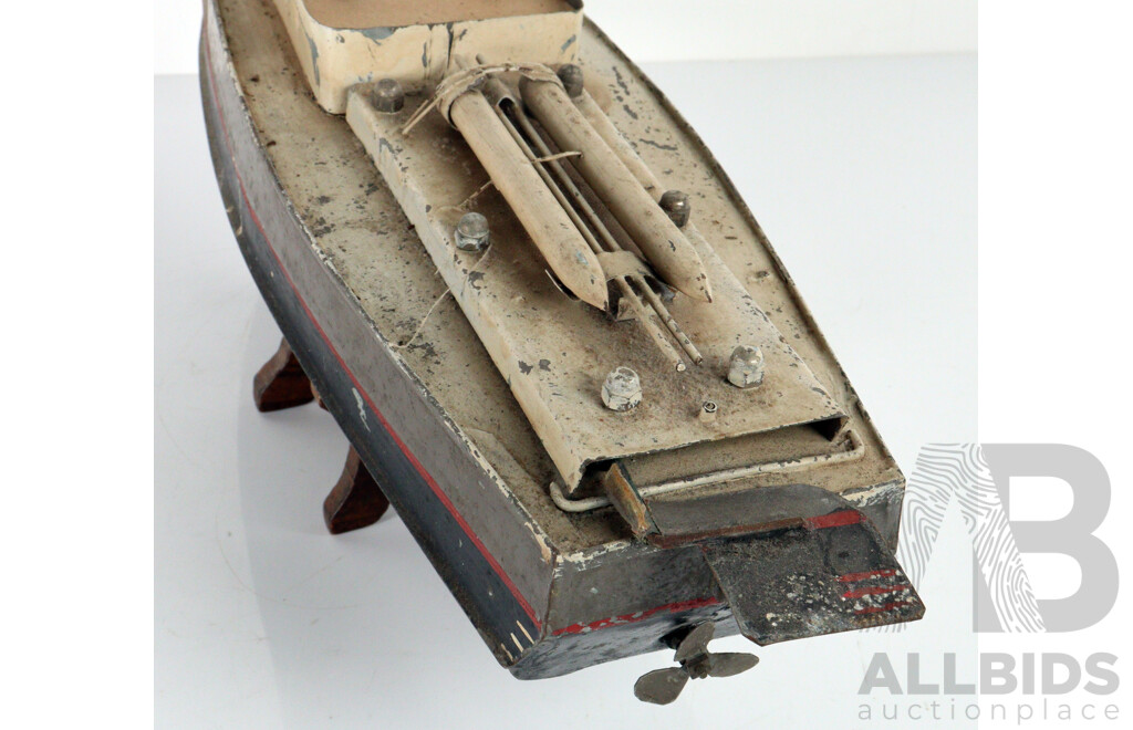 Bespoke Pressed Tim Electric Model Steam Ship