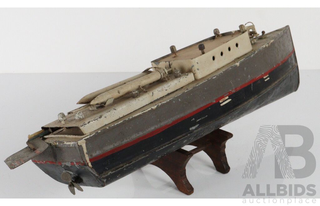 Bespoke Pressed Tim Electric Model Steam Ship