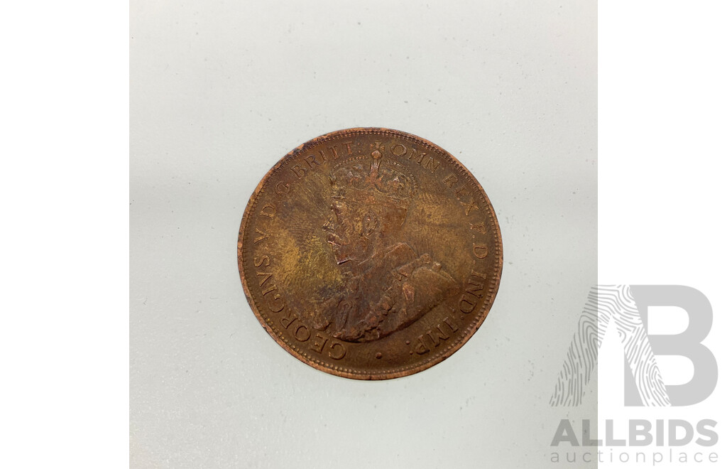 Australian 1925 KGV Penny