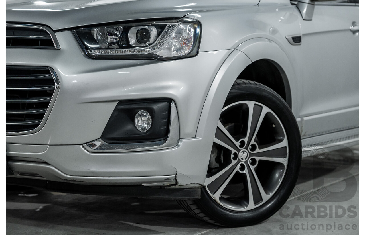 07/2017 Holden Captiva 7 LTZ (AWD) CG MY17 4D Wagon Nitrate Silver Metallic Turbo Diesel 2.2L