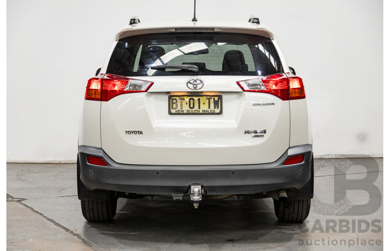 3/2013 Toyota Rav4 Cruiser (AWD)  ALA49R 4d Wagon Glacier White Turbo Diesel 2.2L