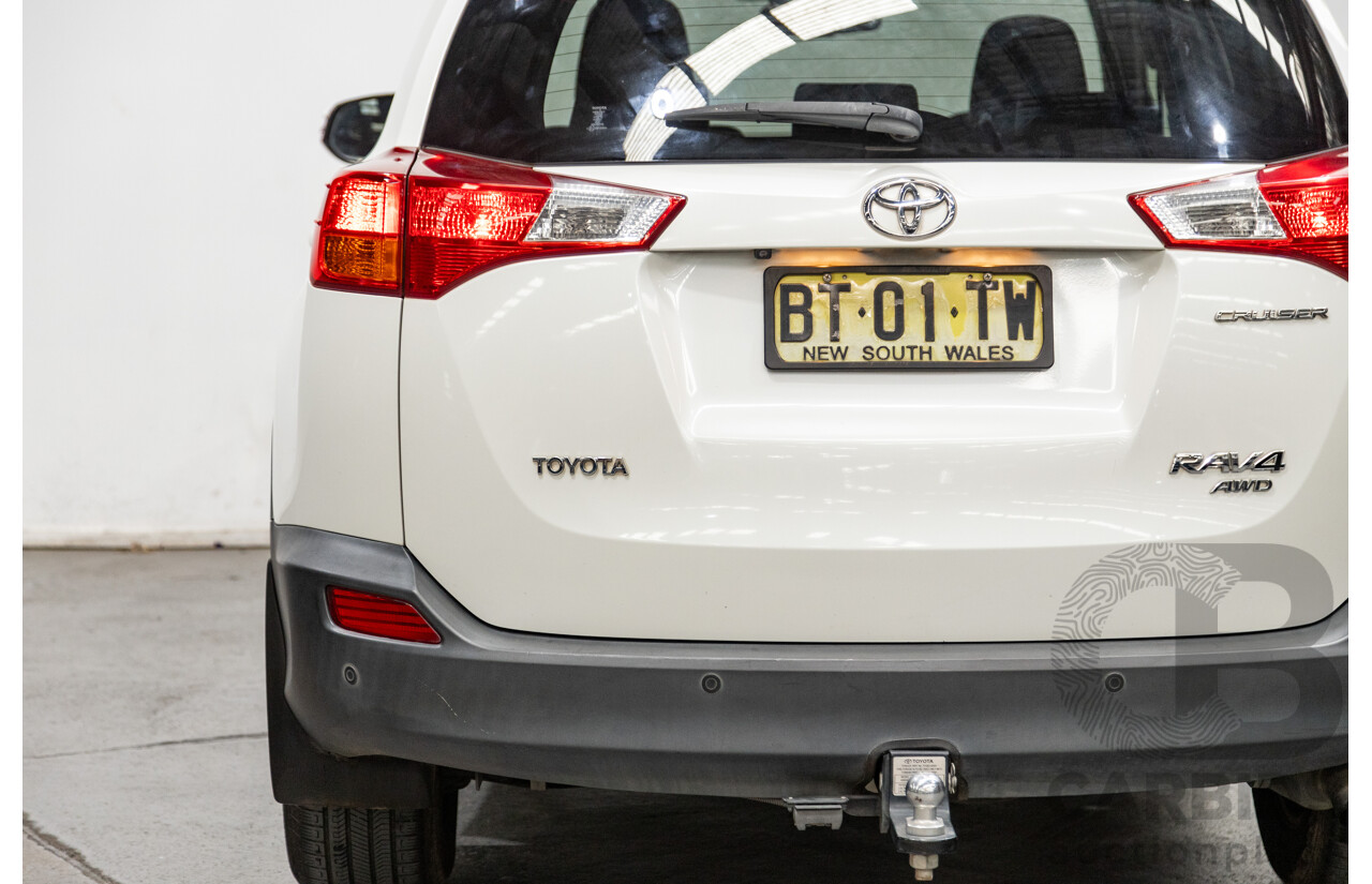 3/2013 Toyota Rav4 Cruiser (AWD)  ALA49R 4d Wagon Glacier White Turbo Diesel 2.2L