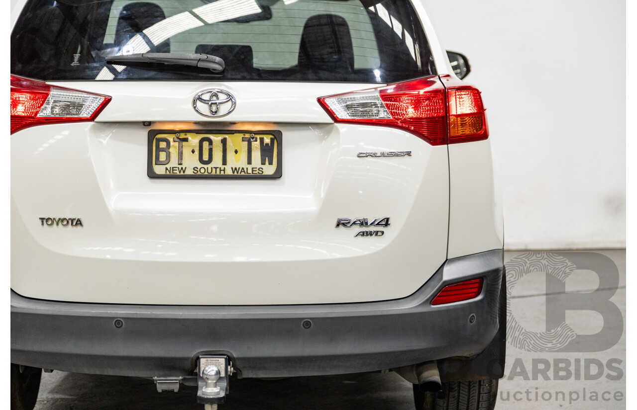 3/2013 Toyota Rav4 Cruiser (AWD)  ALA49R 4d Wagon Glacier White Turbo Diesel 2.2L