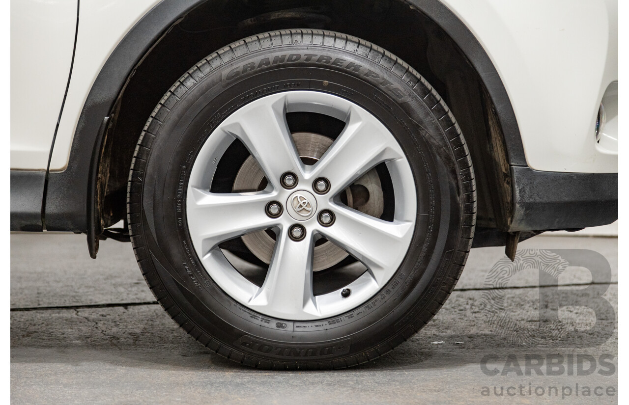 3/2013 Toyota Rav4 Cruiser (AWD)  ALA49R 4d Wagon Glacier White Turbo Diesel 2.2L