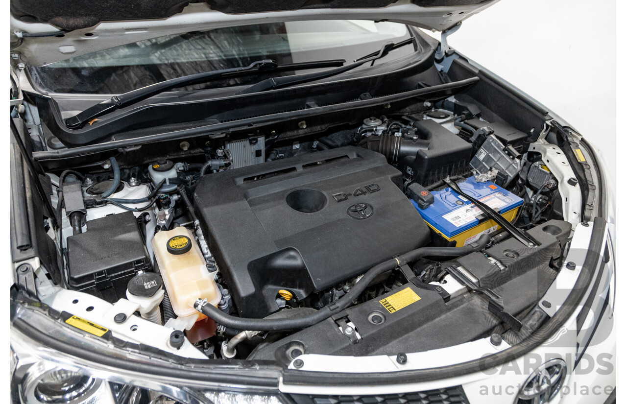 3/2013 Toyota Rav4 Cruiser (AWD)  ALA49R 4d Wagon Glacier White Turbo Diesel 2.2L