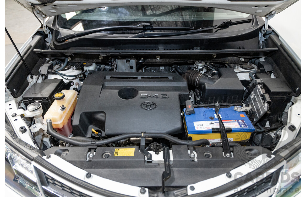 3/2013 Toyota Rav4 Cruiser (AWD)  ALA49R 4d Wagon Glacier White Turbo Diesel 2.2L