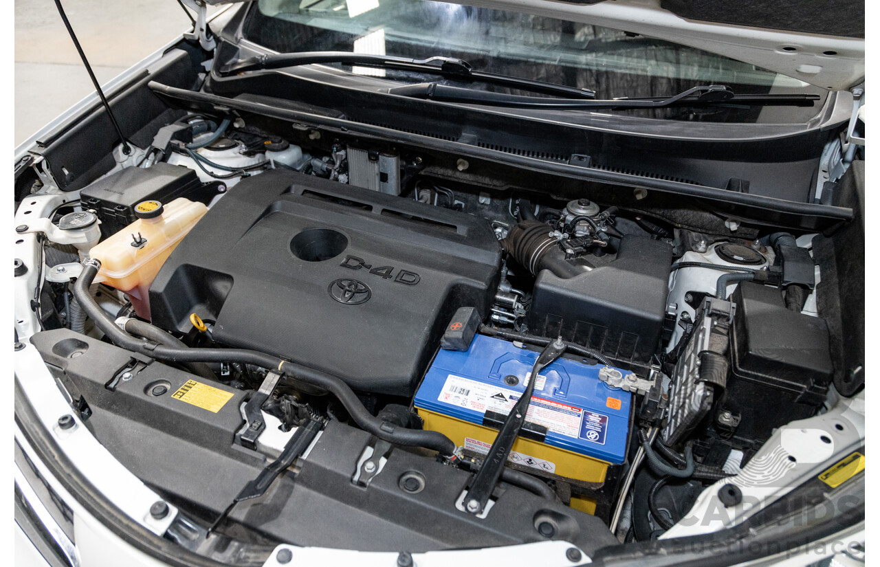 3/2013 Toyota Rav4 Cruiser (AWD)  ALA49R 4d Wagon Glacier White Turbo Diesel 2.2L