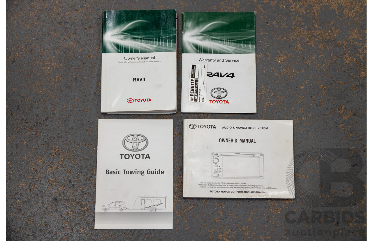 3/2013 Toyota Rav4 Cruiser (AWD)  ALA49R 4d Wagon Glacier White Turbo Diesel 2.2L