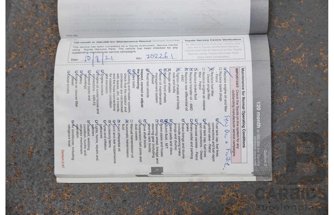 3/2013 Toyota Rav4 Cruiser (AWD)  ALA49R 4d Wagon Glacier White Turbo Diesel 2.2L