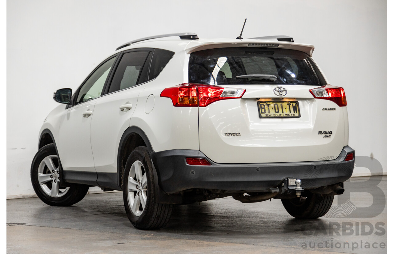 3/2013 Toyota Rav4 Cruiser (AWD)  ALA49R 4d Wagon Glacier White Turbo Diesel 2.2L