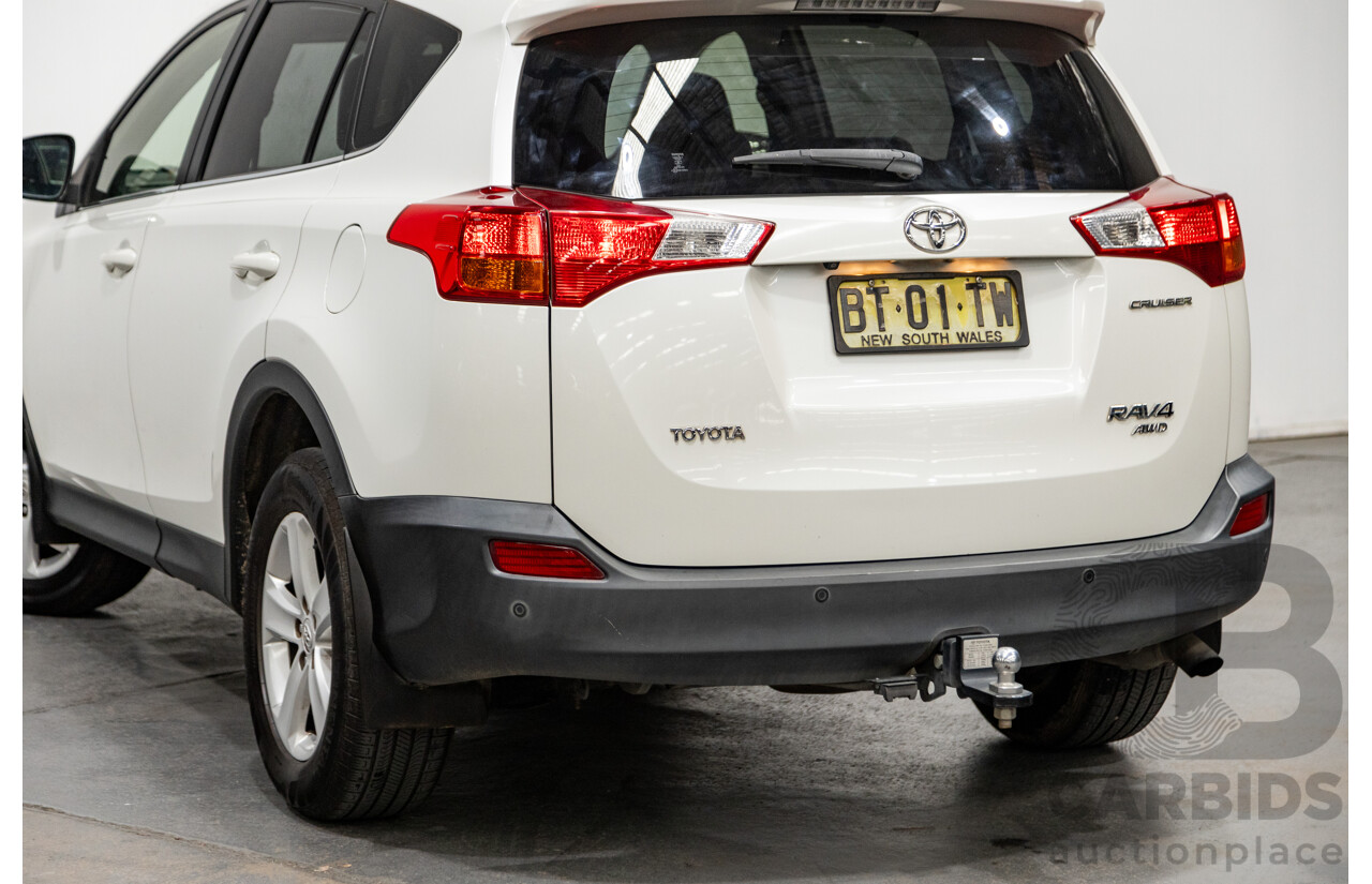 3/2013 Toyota Rav4 Cruiser (AWD)  ALA49R 4d Wagon Glacier White Turbo Diesel 2.2L