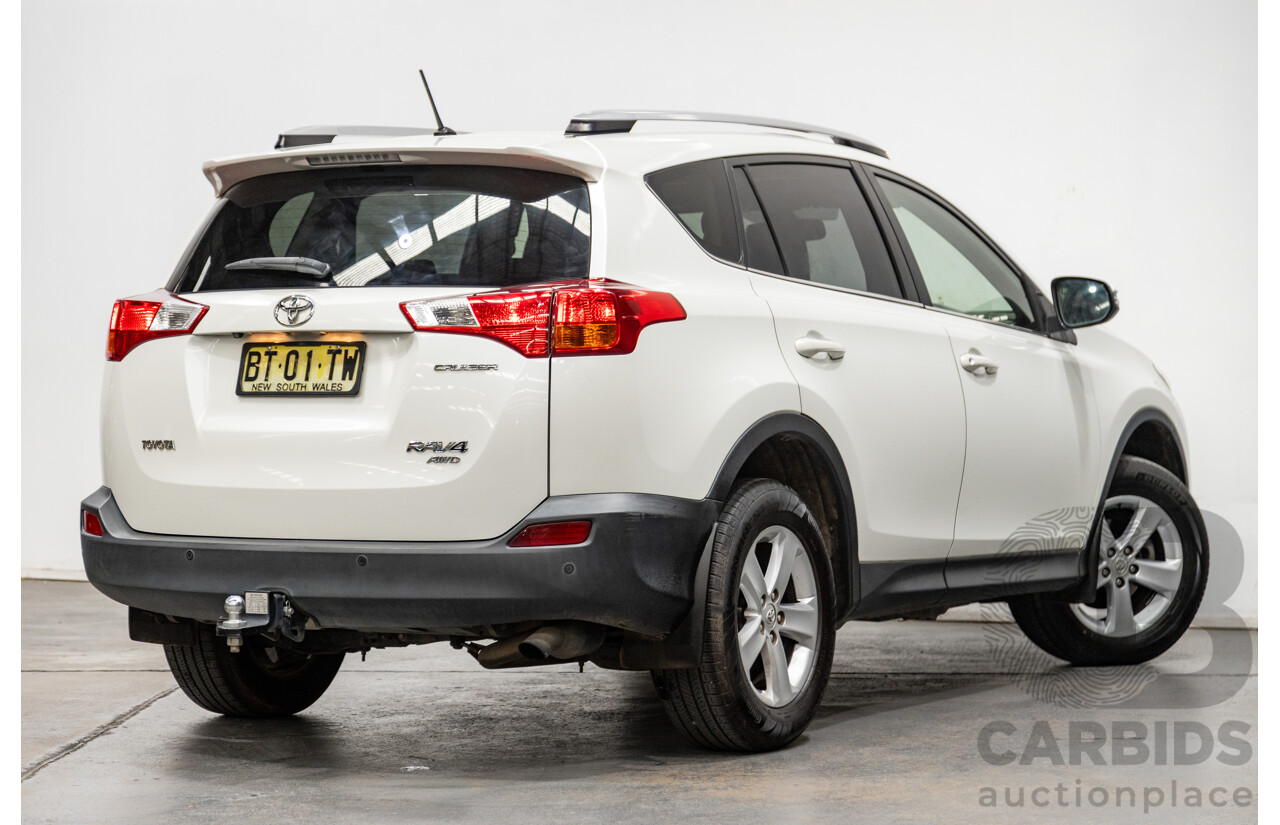 3/2013 Toyota Rav4 Cruiser (AWD)  ALA49R 4d Wagon Glacier White Turbo Diesel 2.2L
