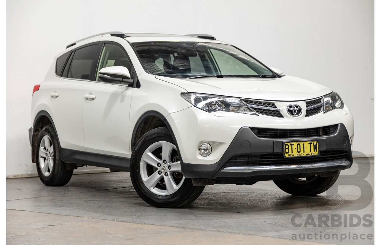 3/2013 Toyota Rav4 Cruiser (AWD)  ALA49R 4d Wagon Glacier White Turbo Diesel 2.2L