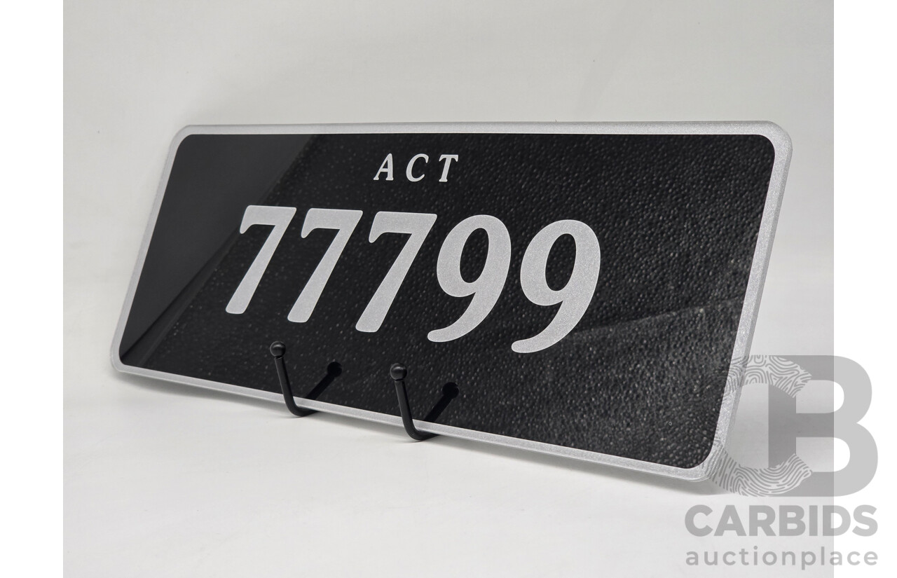 ACT 5 Digit Motor Vehicle Number Plate - 77799
