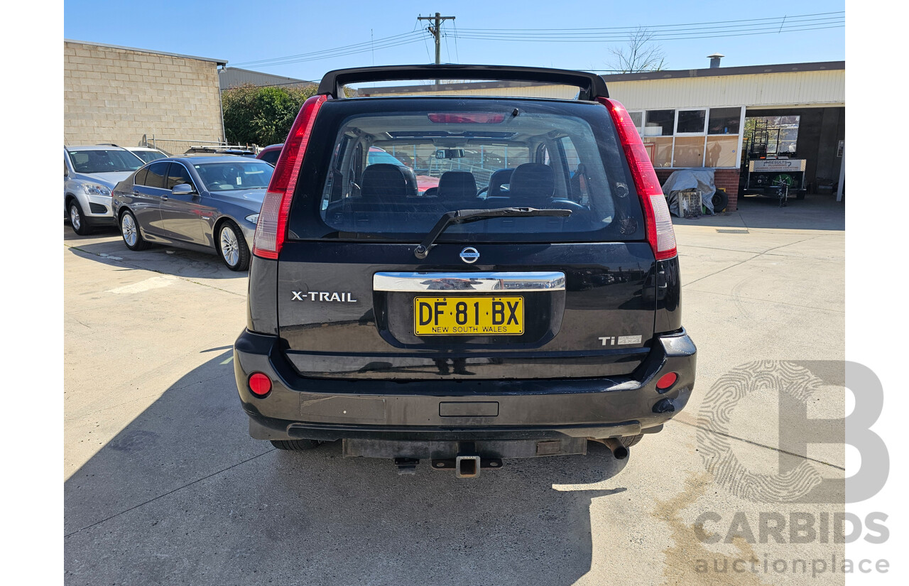 6/2004 Nissan X-Trail Ti-L (sunroof) (4x4) T30 4d Wagon Black 2.5L