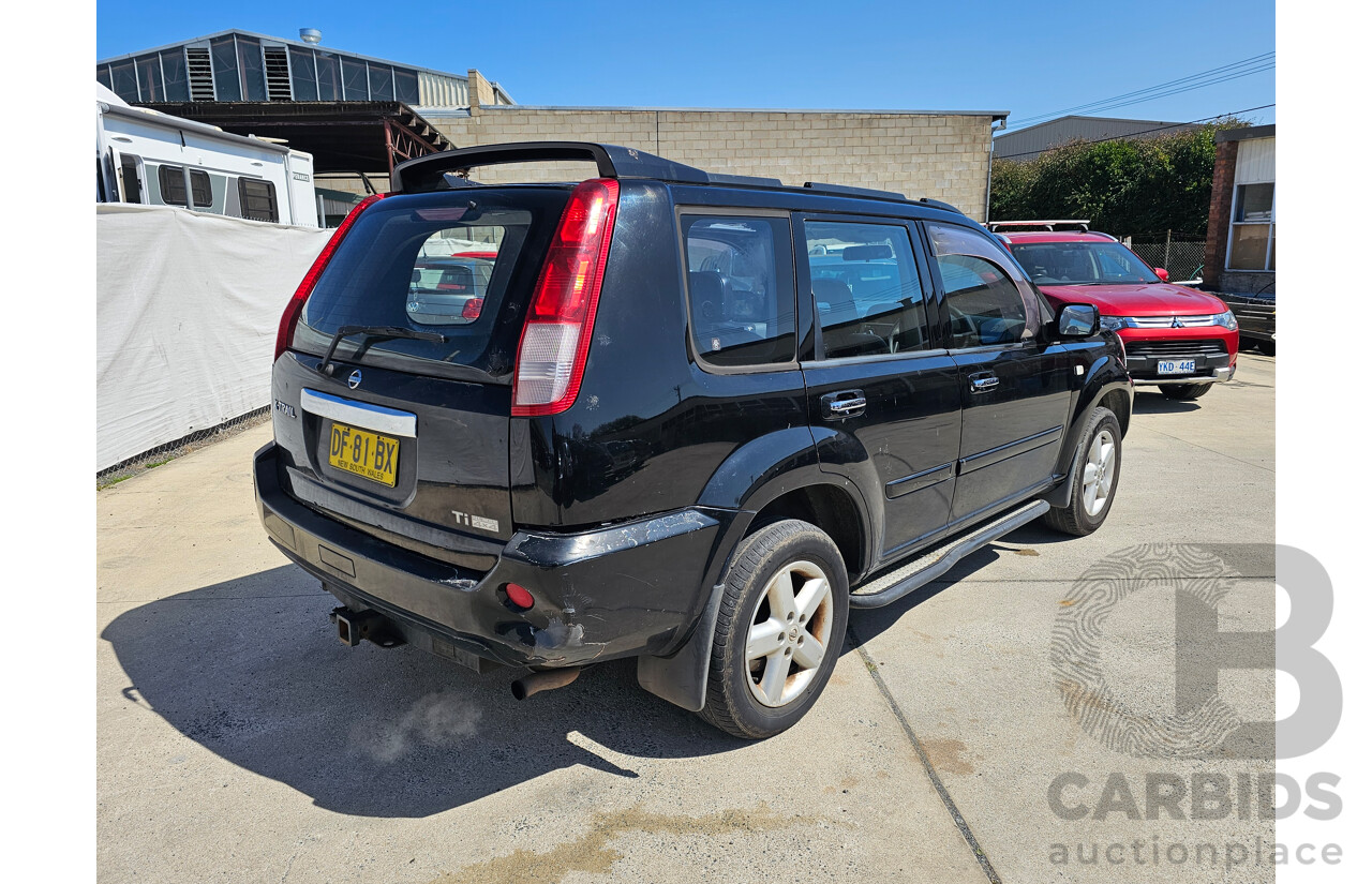 6/2004 Nissan X-Trail Ti-L (sunroof) (4x4) T30 4d Wagon Black 2.5L