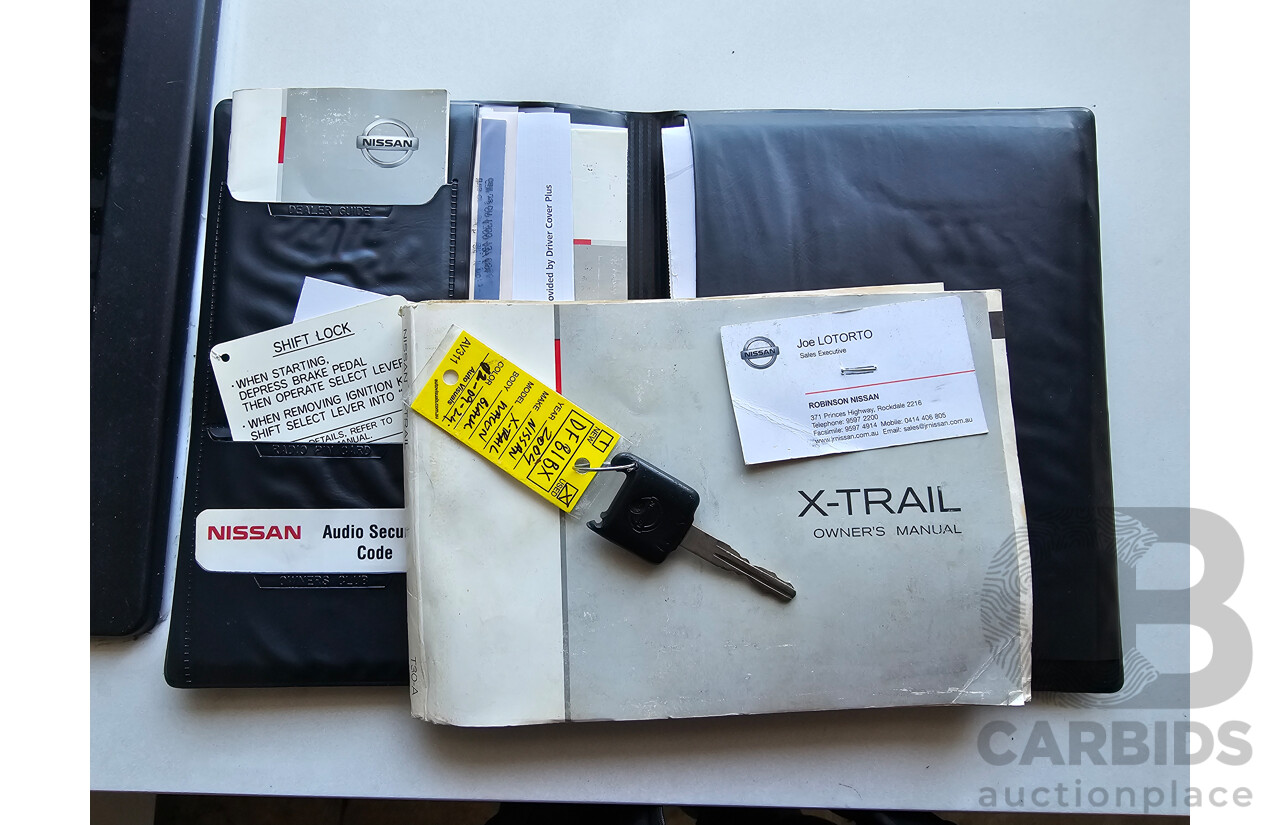 6/2004 Nissan X-Trail Ti-L (sunroof) (4x4) T30 4d Wagon Black 2.5L