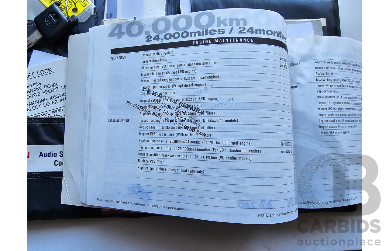 6/2004 Nissan X-Trail Ti-L (sunroof) (4x4) T30 4d Wagon Black 2.5L