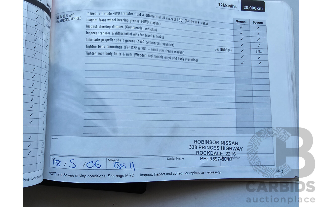 6/2004 Nissan X-Trail Ti-L (sunroof) (4x4) T30 4d Wagon Black 2.5L