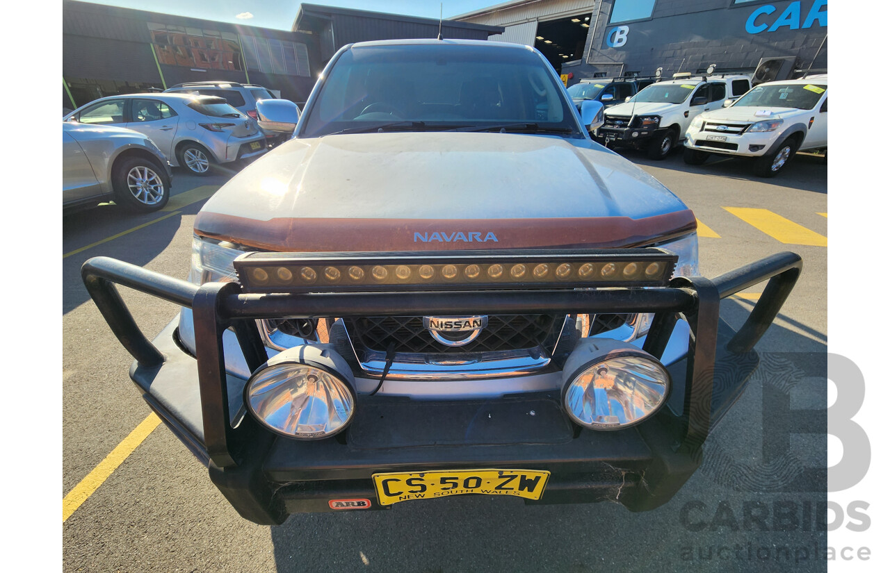 1/2012 Nissan Navara ST (4x4) D40 MY12 Dual Cab P/Up Silver Or Chrome 3.0L