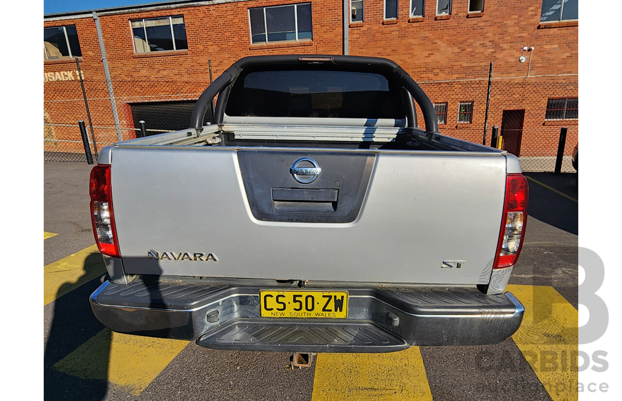 1/2012 Nissan Navara ST (4x4) D40 MY12 Dual Cab P/Up Silver Or Chrome 3.0L
