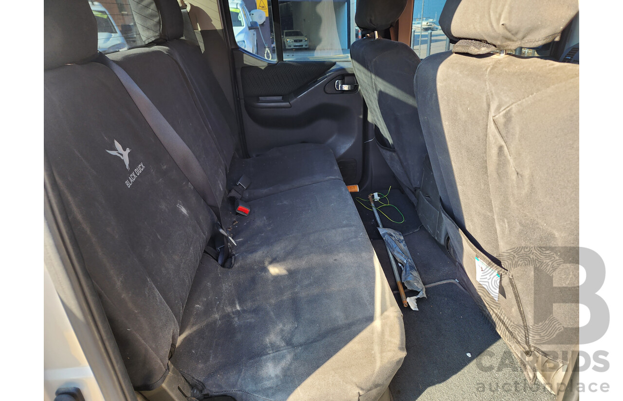 1/2012 Nissan Navara ST (4x4) D40 MY12 Dual Cab P/Up Silver Or Chrome 3.0L