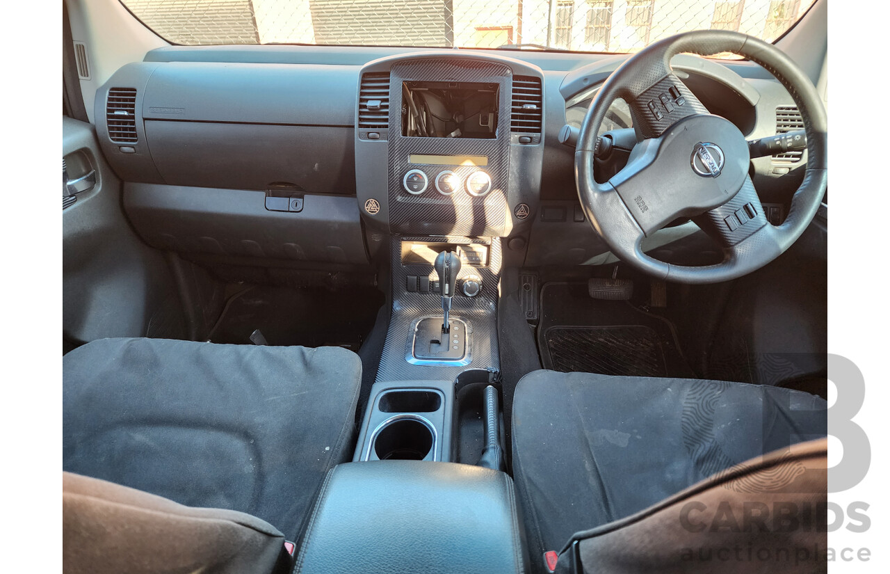 1/2012 Nissan Navara ST (4x4) D40 MY12 Dual Cab P/Up Silver Or Chrome 3.0L