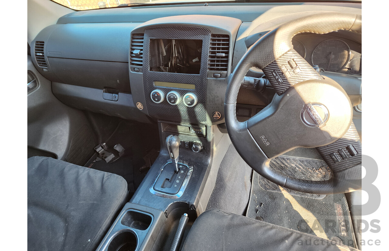 1/2012 Nissan Navara ST (4x4) D40 MY12 Dual Cab P/Up Silver Or Chrome 3.0L