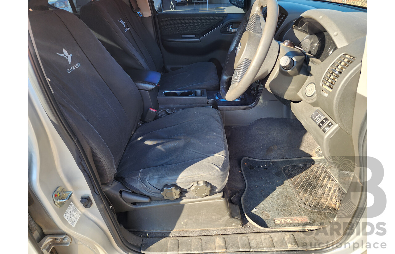 1/2012 Nissan Navara ST (4x4) D40 MY12 Dual Cab P/Up Silver Or Chrome 3.0L