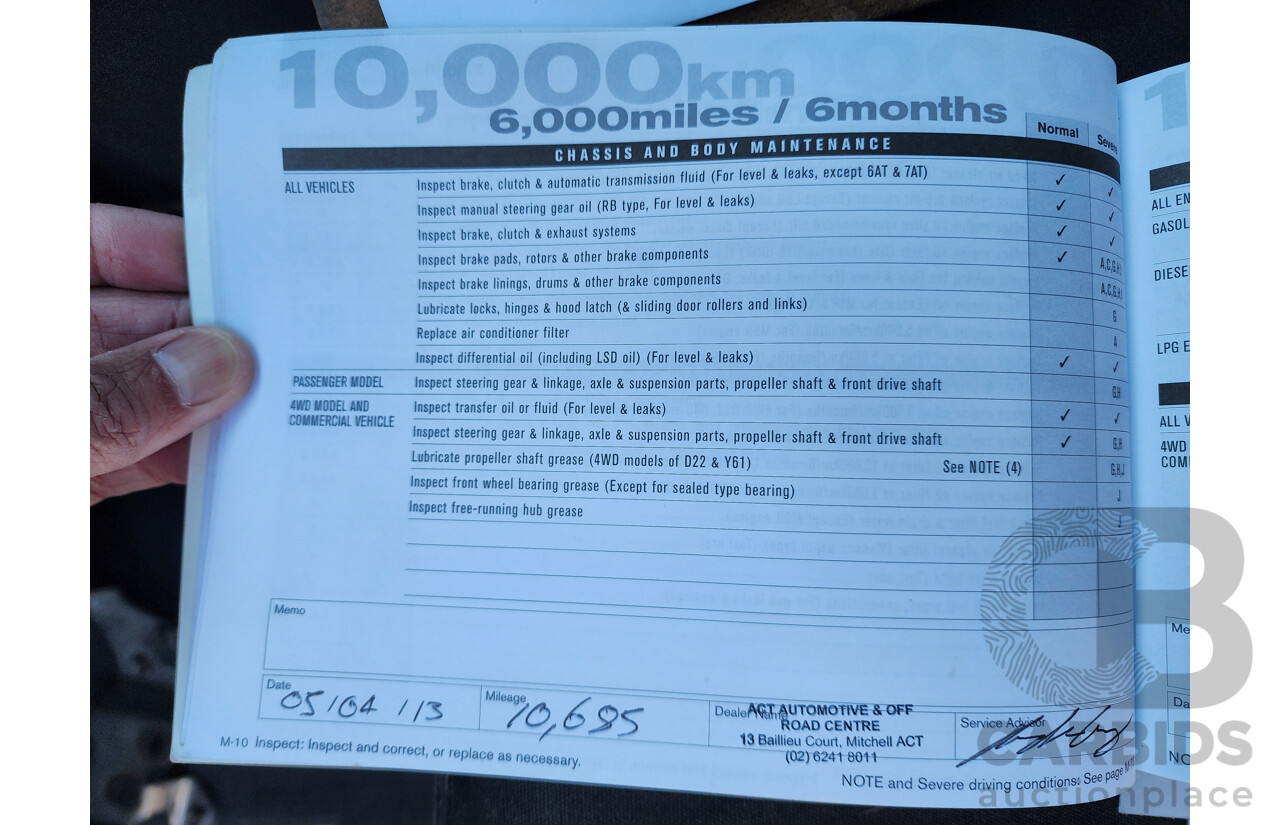 1/2012 Nissan Navara ST (4x4) D40 MY12 Dual Cab P/Up Silver Or Chrome 3.0L