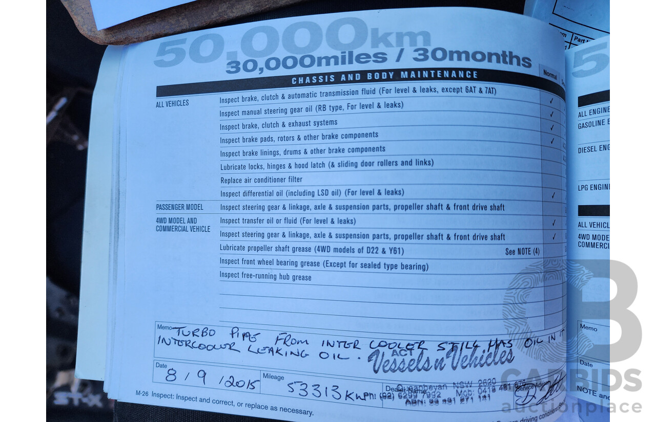 1/2012 Nissan Navara ST (4x4) D40 MY12 Dual Cab P/Up Silver Or Chrome 3.0L