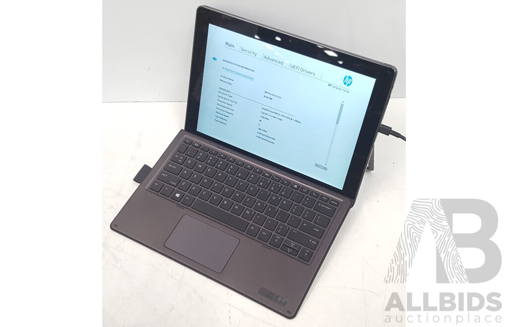 HP Pro X2 612 G2 Intel Core i5 (7Y57) 1.20GHz-3.30GHz 2-Core CPU 12-Inch Touchscreen Detachable Laptop