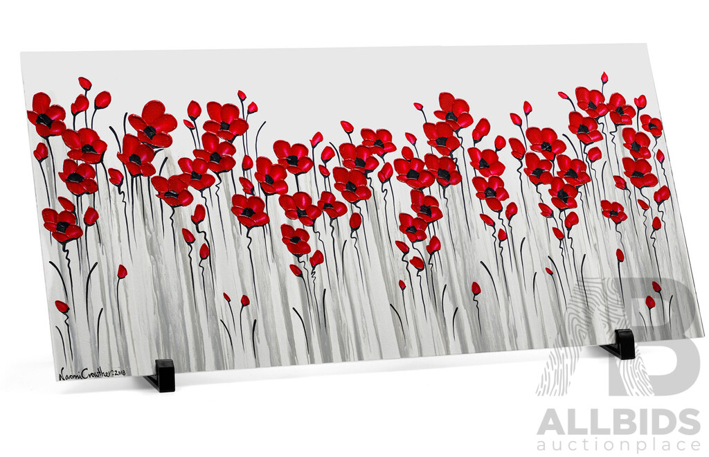Military Shop - Poppy Impressions, Field of Poppies, Aluminium Artwork