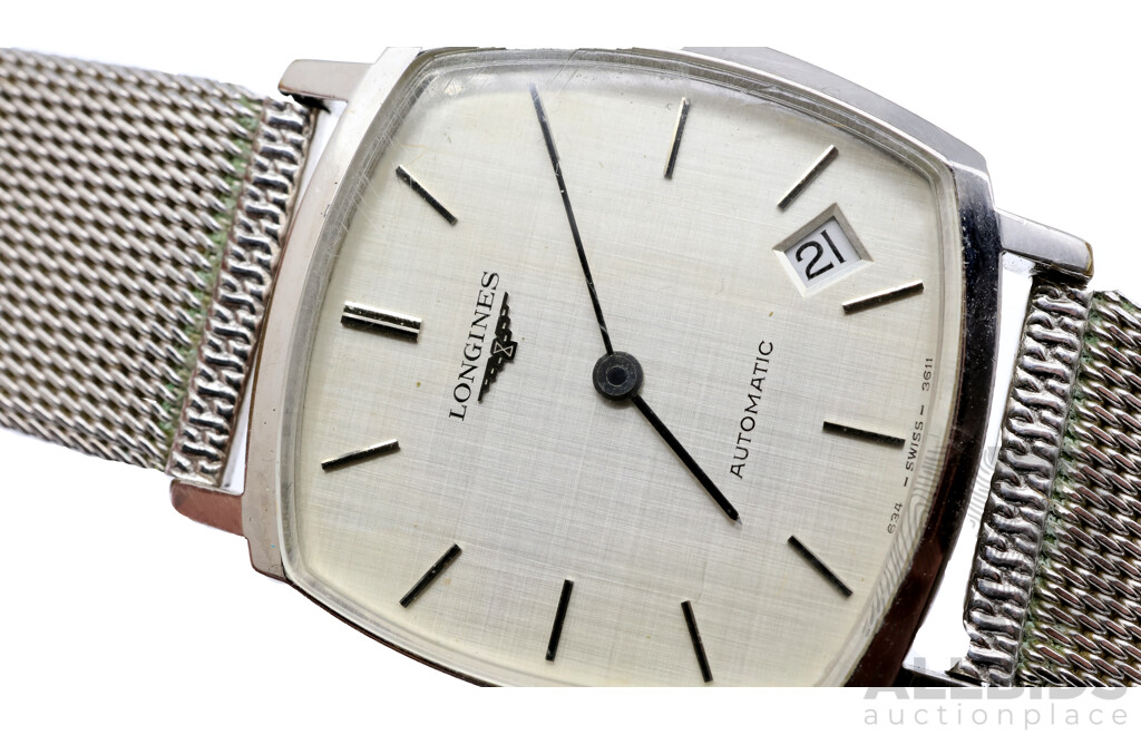 Vintage 34mm Longines Automatic Watch