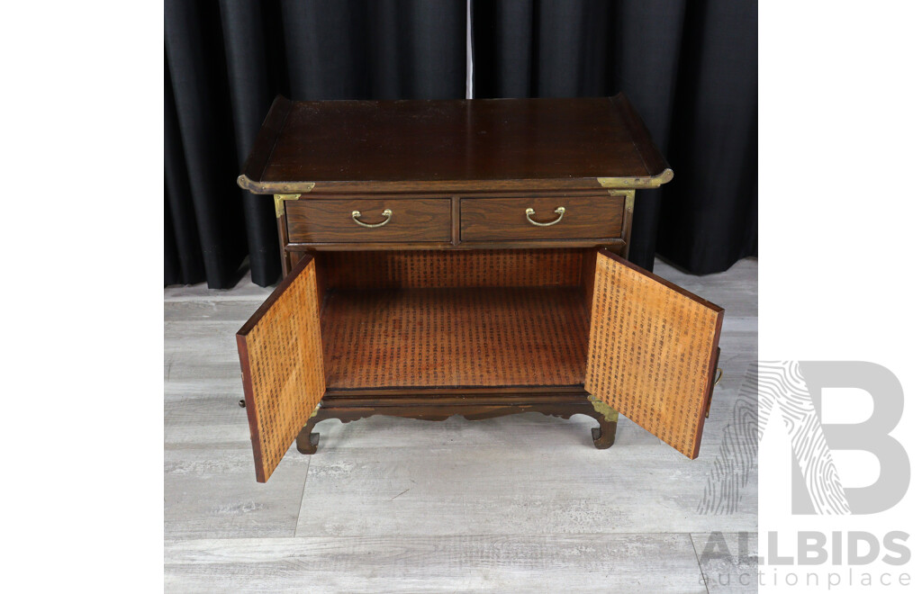 Pair of Korean Elm Bedside Chests
