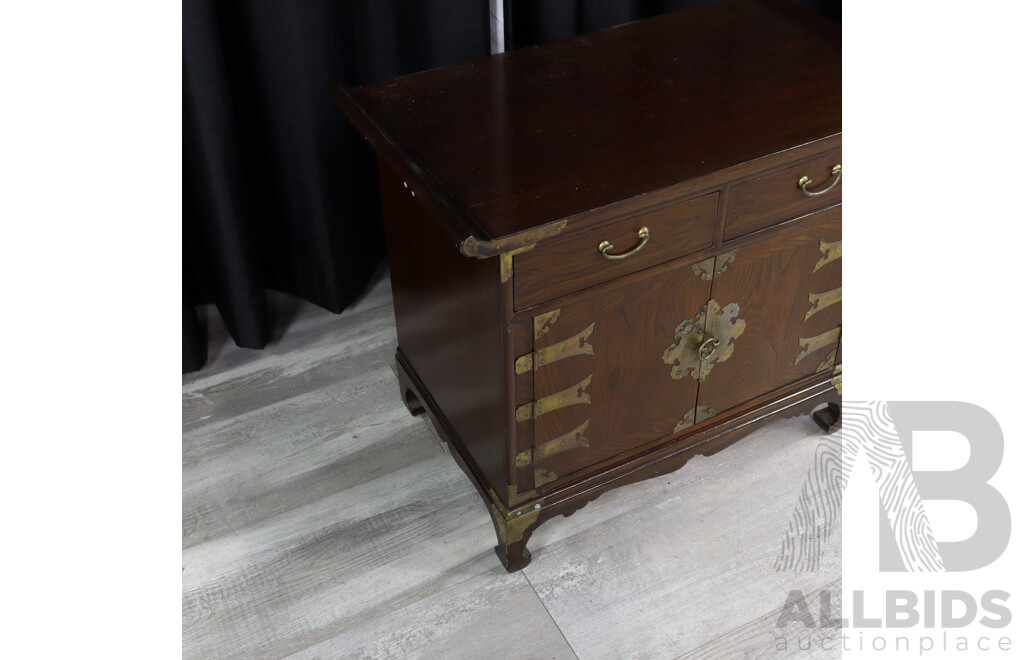 Pair of Korean Elm Bedside Chests