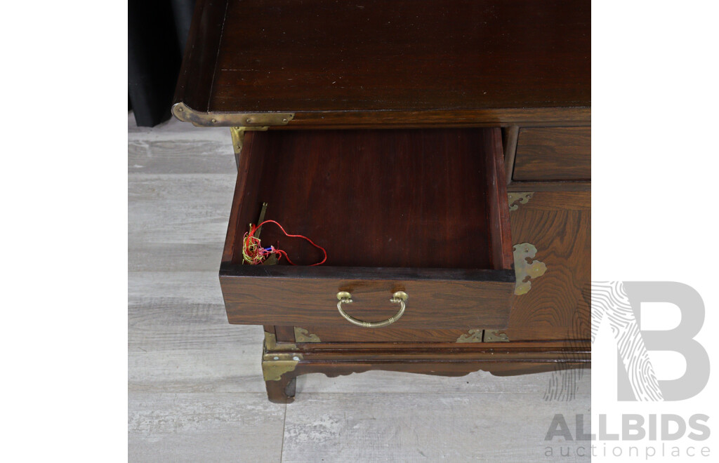 Pair of Korean Elm Bedside Chests